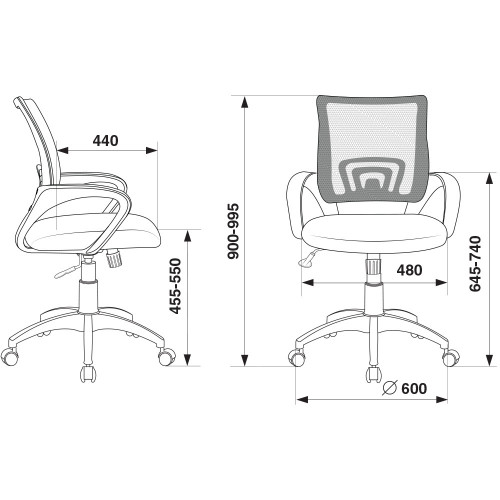Кресло Бюрократ CH-W695N